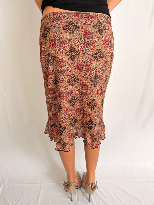 2000s midi skirt