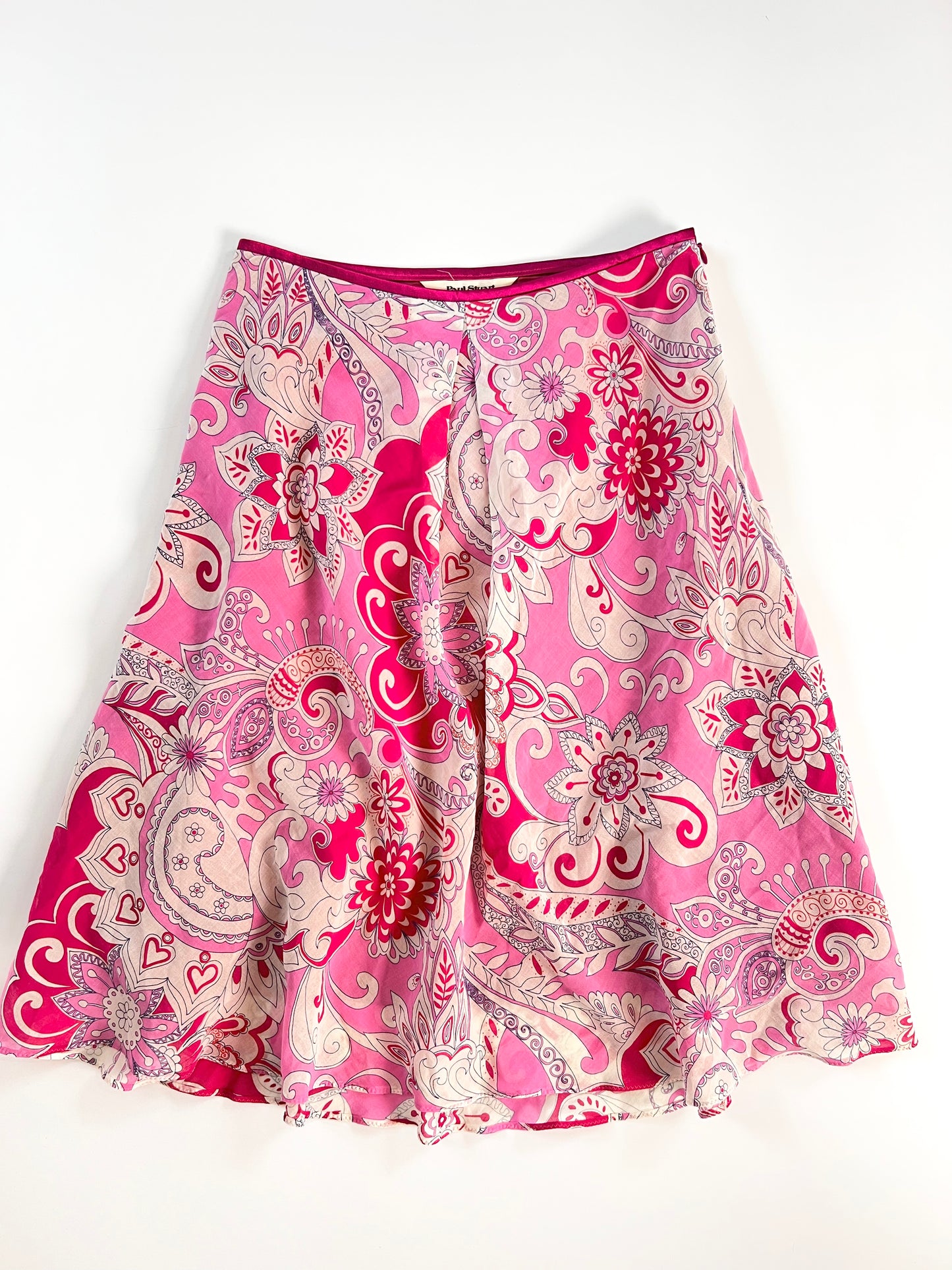 2000s floral midi skirt
