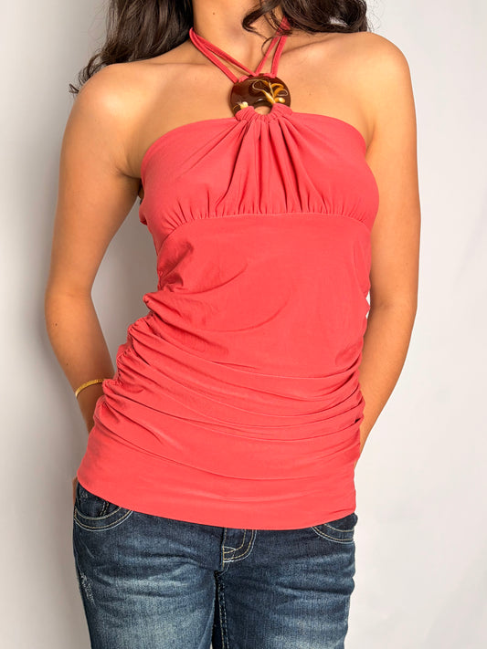 2000s coral top