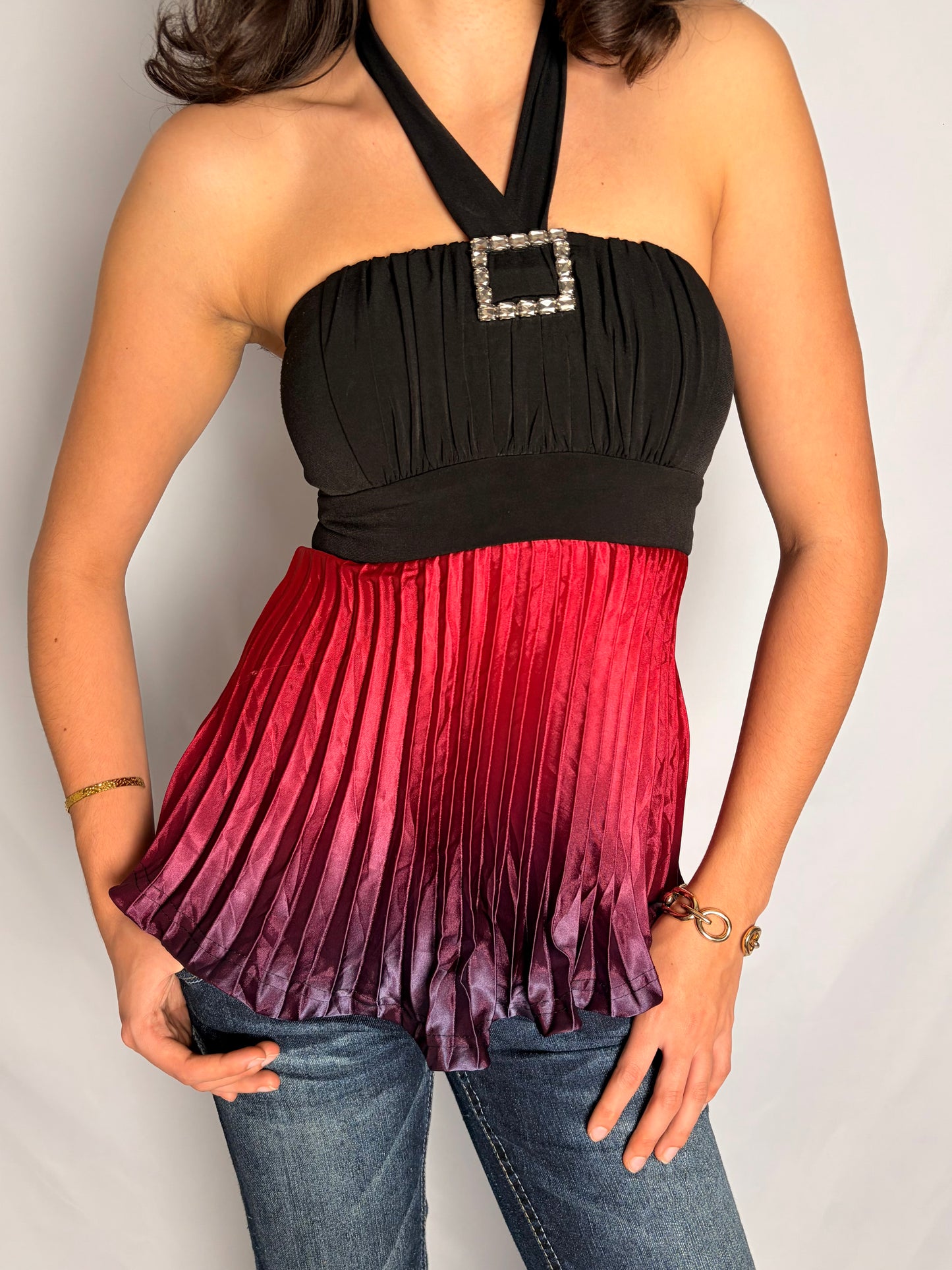 2000s ombre halter
