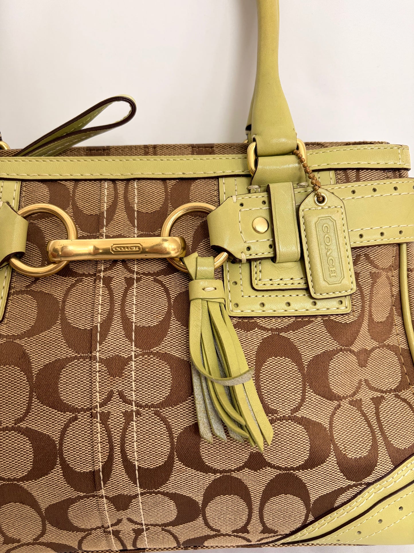 COACH hampton monogram handbag