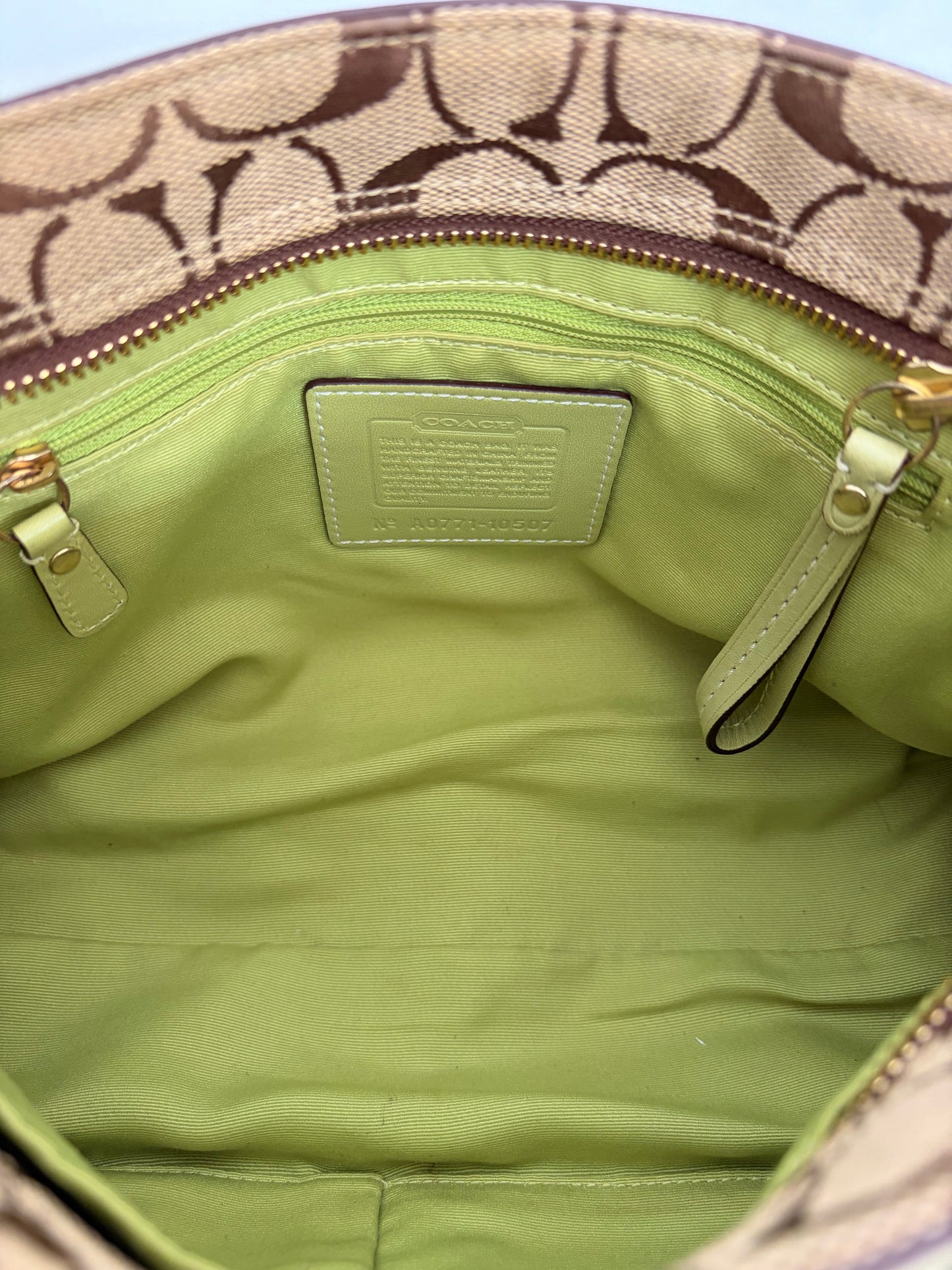 COACH hampton monogram handbag