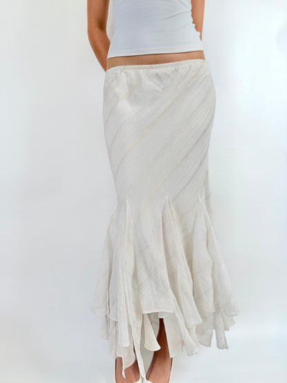 2000s shimmery fairy maxi skirt