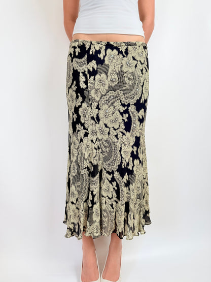 2000s fairy sequin maxi skirt