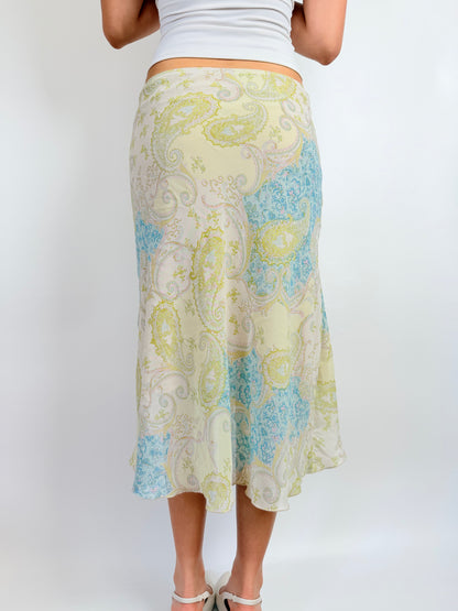 2000s pastel fairy midi skirt