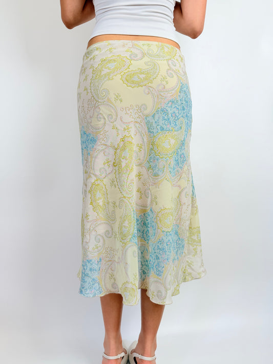 2000s pastel fairy midi skirt