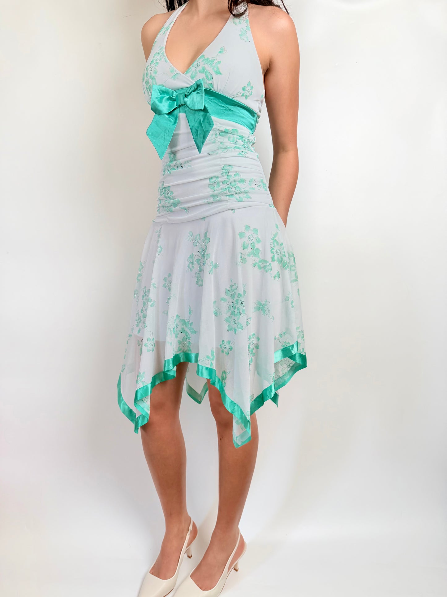 2000s fairy sequin midi dress