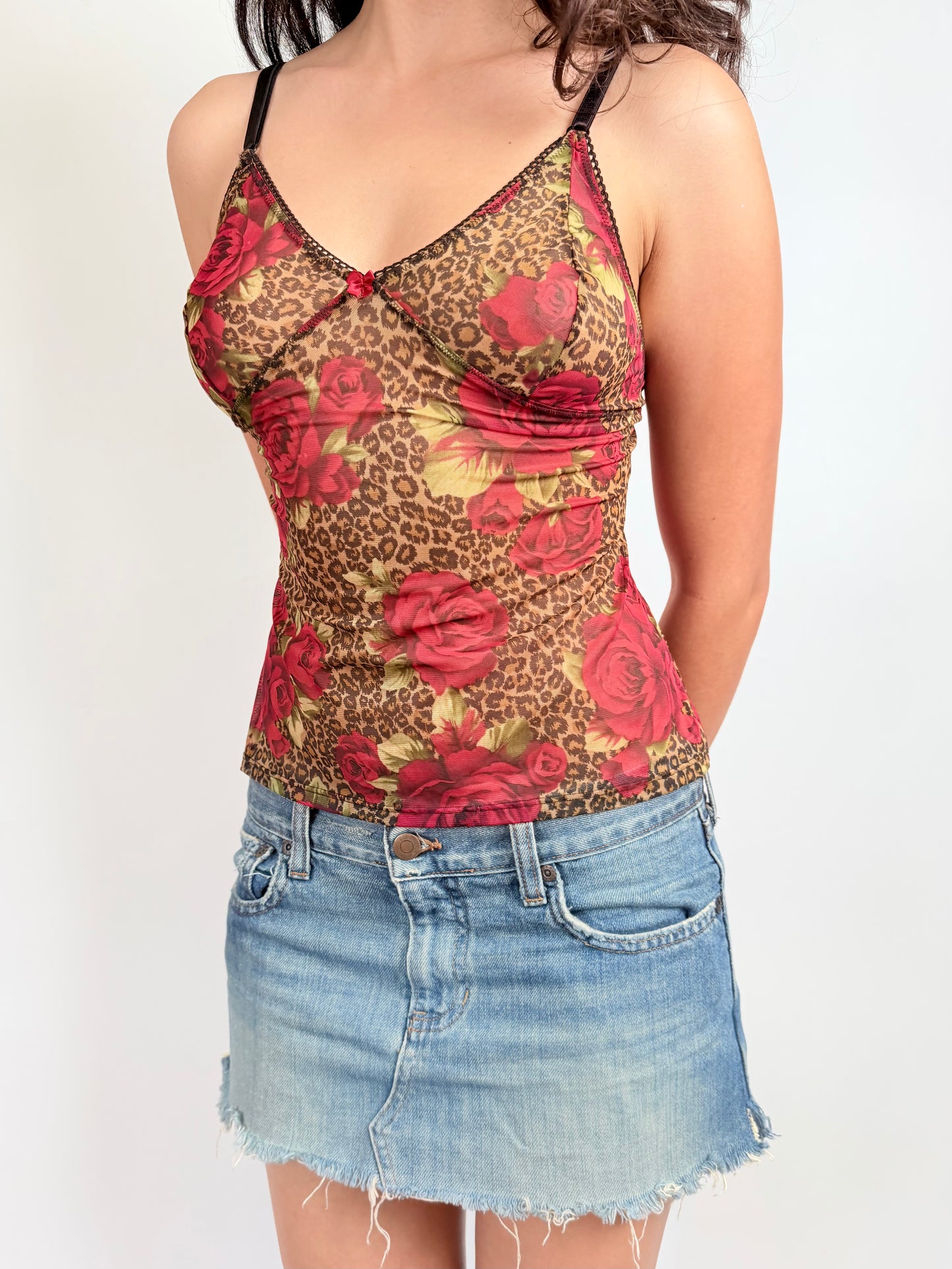 2000s rare VS leopard cami