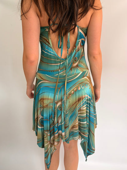 2000s sparkly fairy midi dress