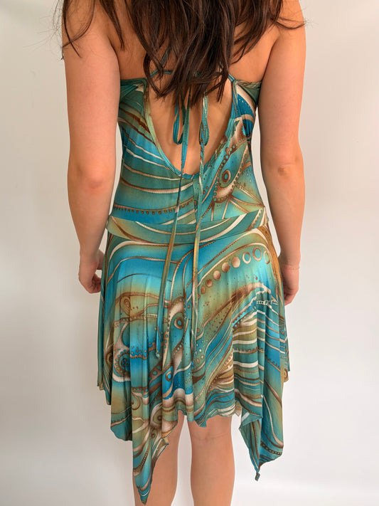 2000s sparkly fairy midi dress