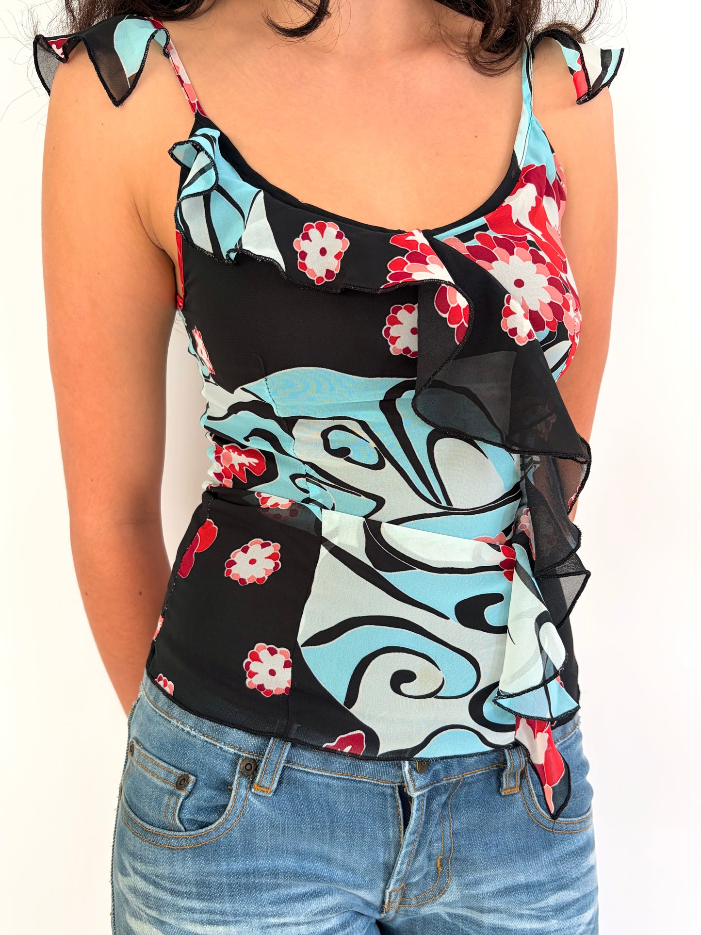 2000s floral top