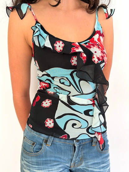 2000s floral top