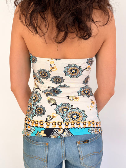 2000s gem halter pattern top