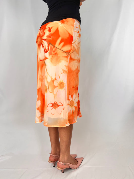 daisy midi skirt