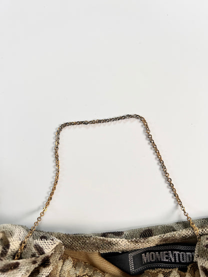 2000s unique leopard top