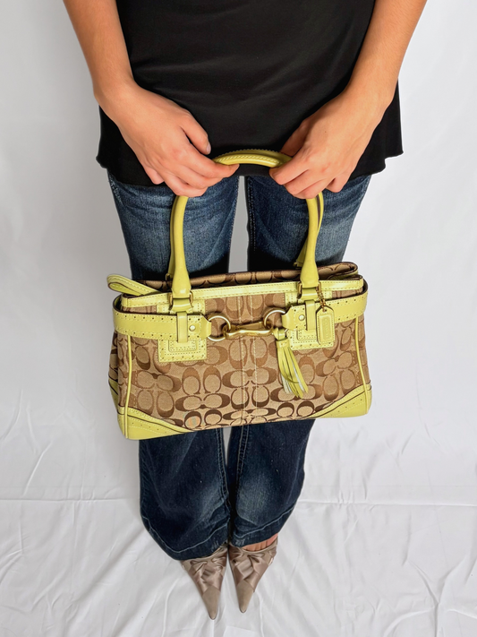 COACH hampton monogram handbag