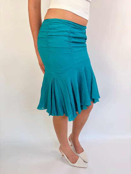 2000s mermaid midi skirt